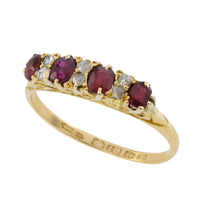Edwardian ruby and diamond ring from 1910-The Antique Ring Shop
