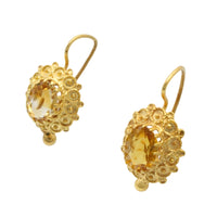 Vintage 14 carat gold earrings-Earrings-The Antique Ring Shop