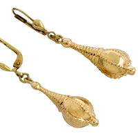 Vintage pendant earrings in 14 carat gold-The Antique Ring Shop