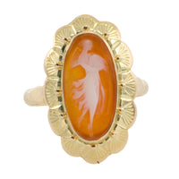 Vintage cameo ring in 14 carat gold-Vintage Rings-The Antique Ring Shop