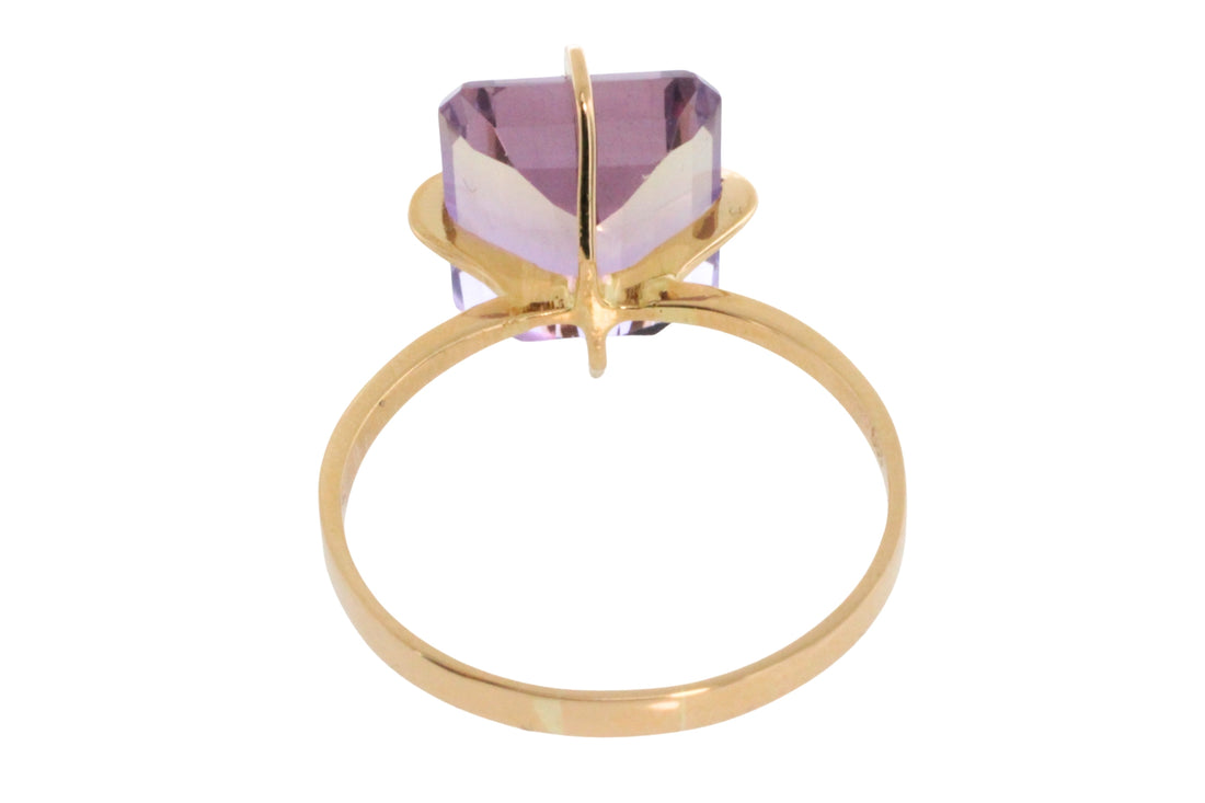 Ametrine ring in 14 carat gold-Vintage Rings-The Antique Ring Shop