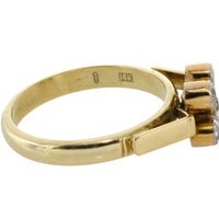 Vintage five stone old European cut diamond ring-Vintage Rings-The Antique Ring Shop