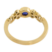 Sapphire and diamond ring in 18 carat gold