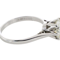 2.20 carat diamond solitaire ring in white gold-engagement rings-The Antique Ring Shop