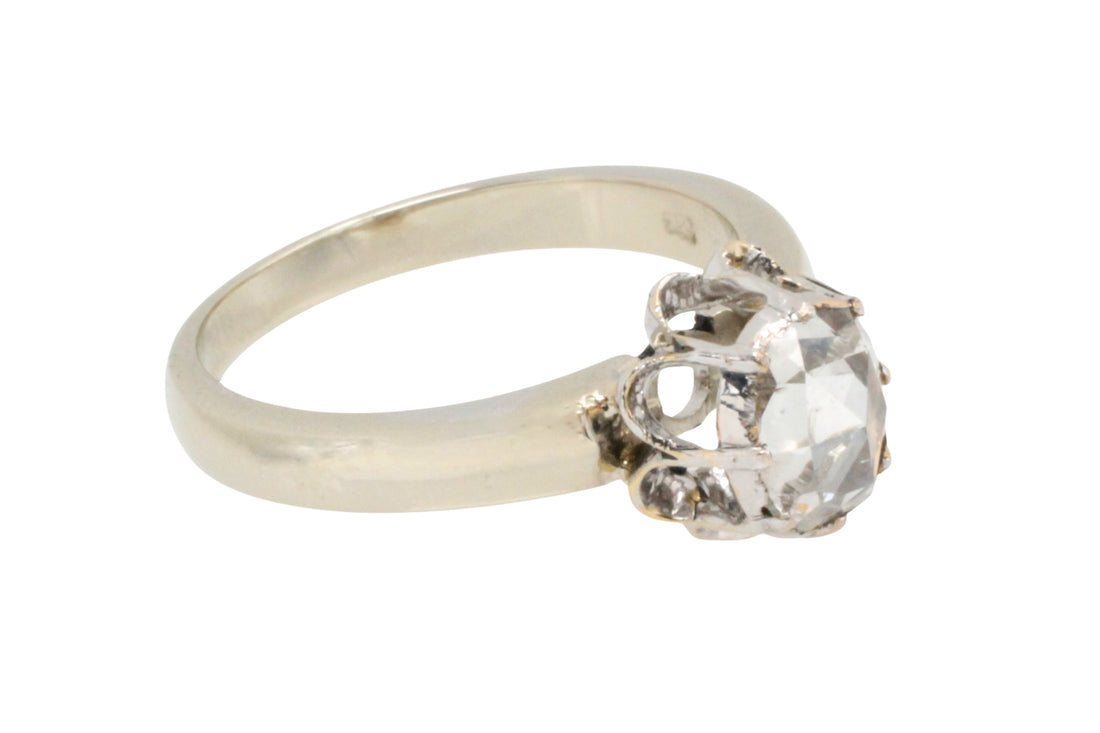 Rose diamond ring in 14 carat gold-Vintage Rings-The Antique Ring Shop