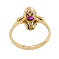 Art Deco ruby and diamond ring-Vintage Rings-The Antique Ring Shop