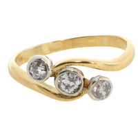 Edwardian old European cut diamond ring