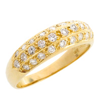 18 carat gold ring with diamonds-Vintage Rings-The Antique Ring Shop