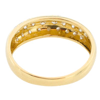 18 carat gold ring with diamonds-Vintage Rings-The Antique Ring Shop