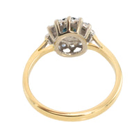Vintage sapphire and diamond ring-engagement rings-The Antique Ring Shop