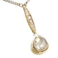 Rose diamond pendant in 18 carat gold