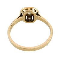 Edwardian 18 carat gold diamond panel ring