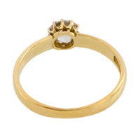 Victorian old cut diamond solitaire ring from 1892
