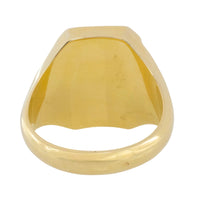 Onyx and agate signet ring in 14 carat gold