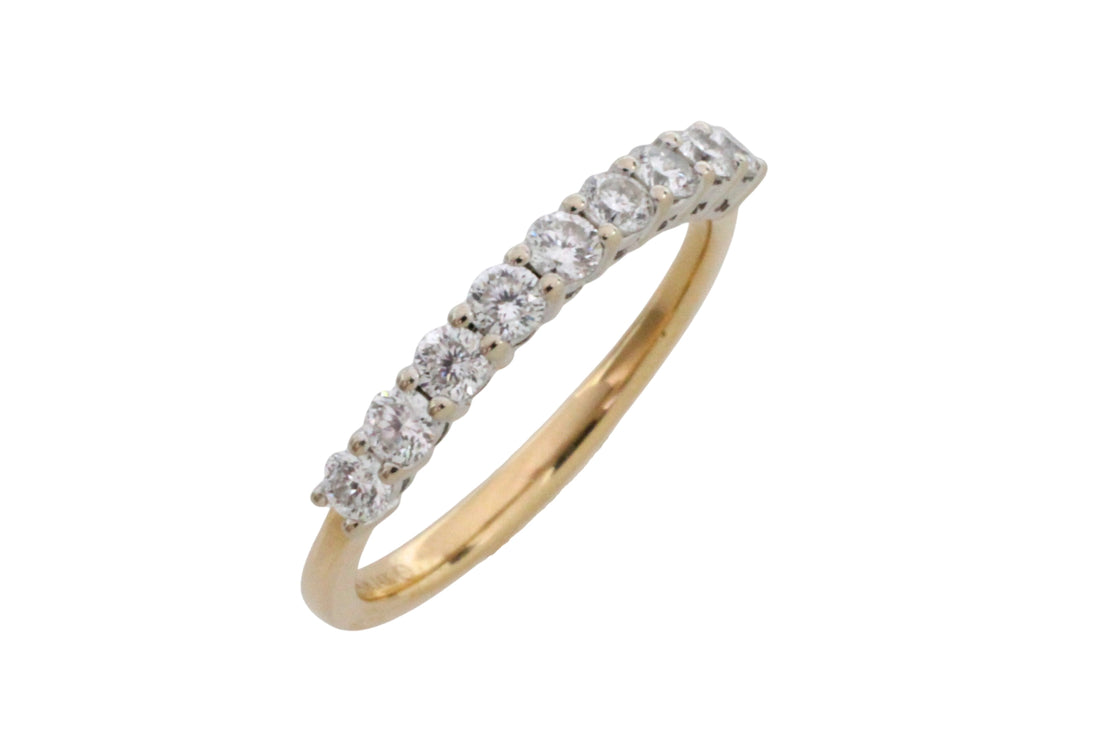 Diamond half eternity band-wedding rings-The Antique Ring Shop