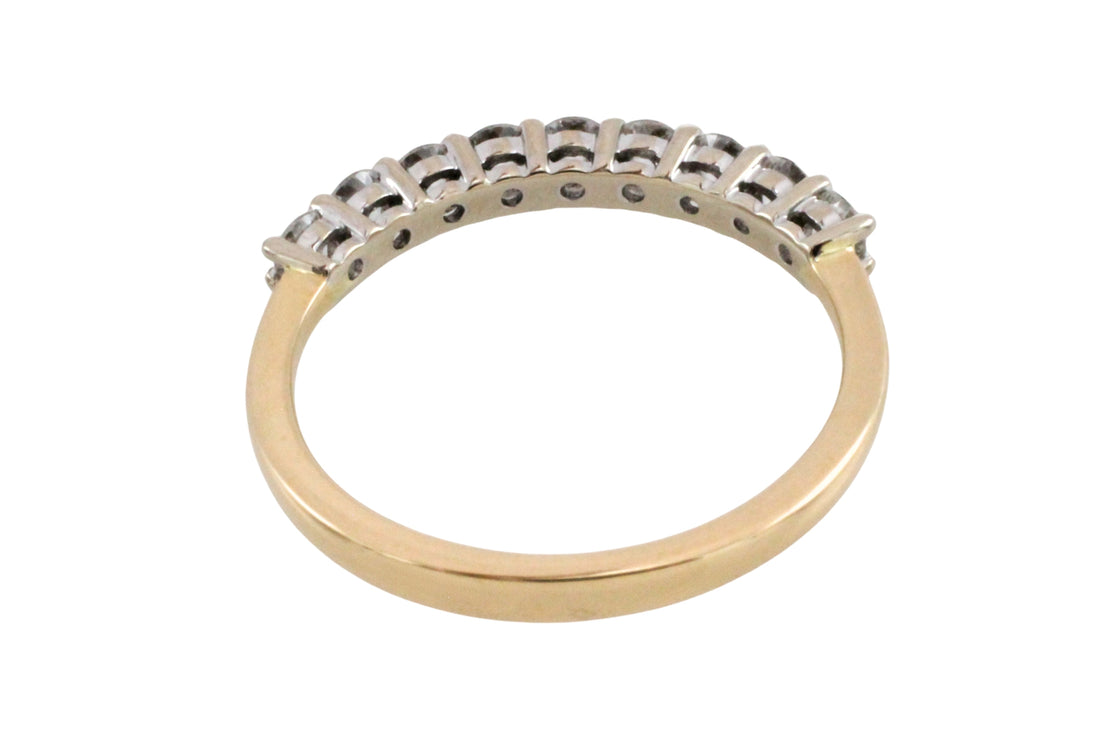 Diamond half eternity band-wedding rings-The Antique Ring Shop