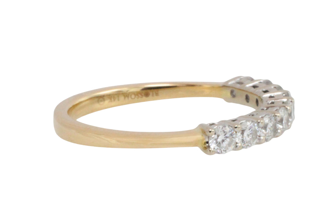 Diamond half eternity band-wedding rings-The Antique Ring Shop