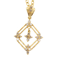 18 carat gold pendant with diamonds