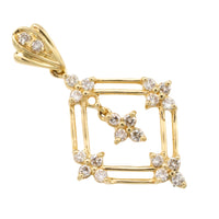 18 carat gold pendant with diamonds