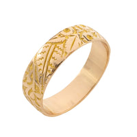 Antique band with floral motif from 1900-The Antique Ring Shop