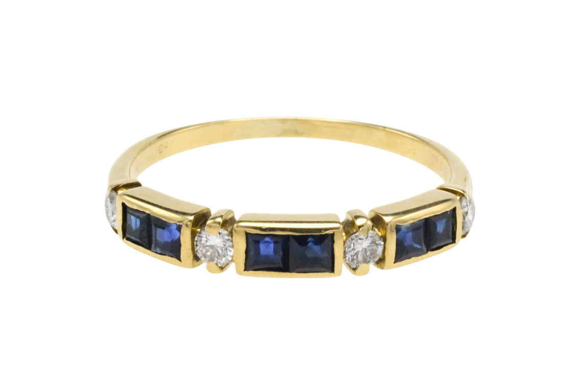 Vintage sapphire and diamond ring