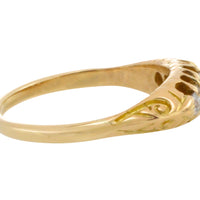 Edwardian five stone old cut diamond ring-Antique rings-The Antique Ring Shop