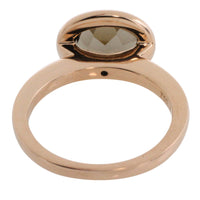 Smaoked quartz ring in 18 carat rose gold-Vintage Rings-The Antique Ring Shop