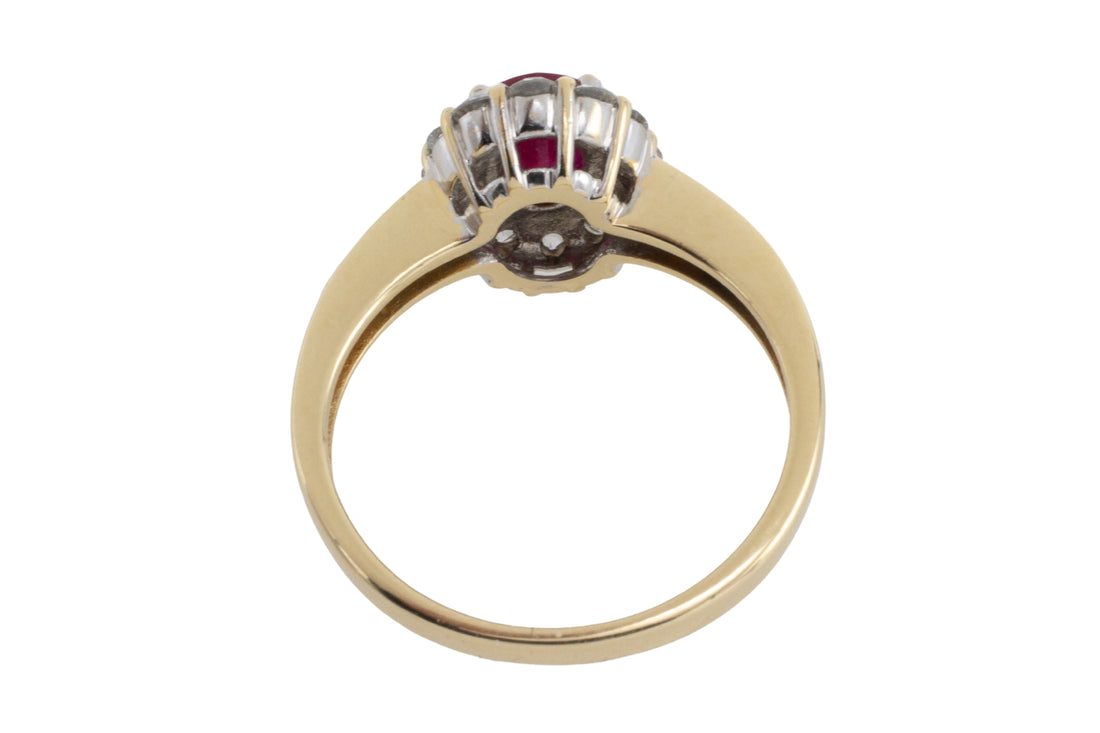 Smoked quartz ring in 18 carat gold-vintage rings-The Antique Ring Shop