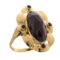 Vintage garnet ring in 14 carat gold-vintage rings-The Antique Ring Shop