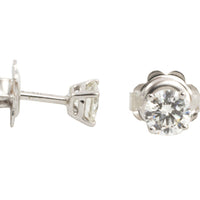 Diamond studs in white gold-Earrings-The Antique Ring Shop