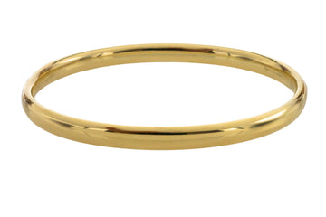 14 carat gold hinged bracelet-Bracelets-The Antique Ring Shop