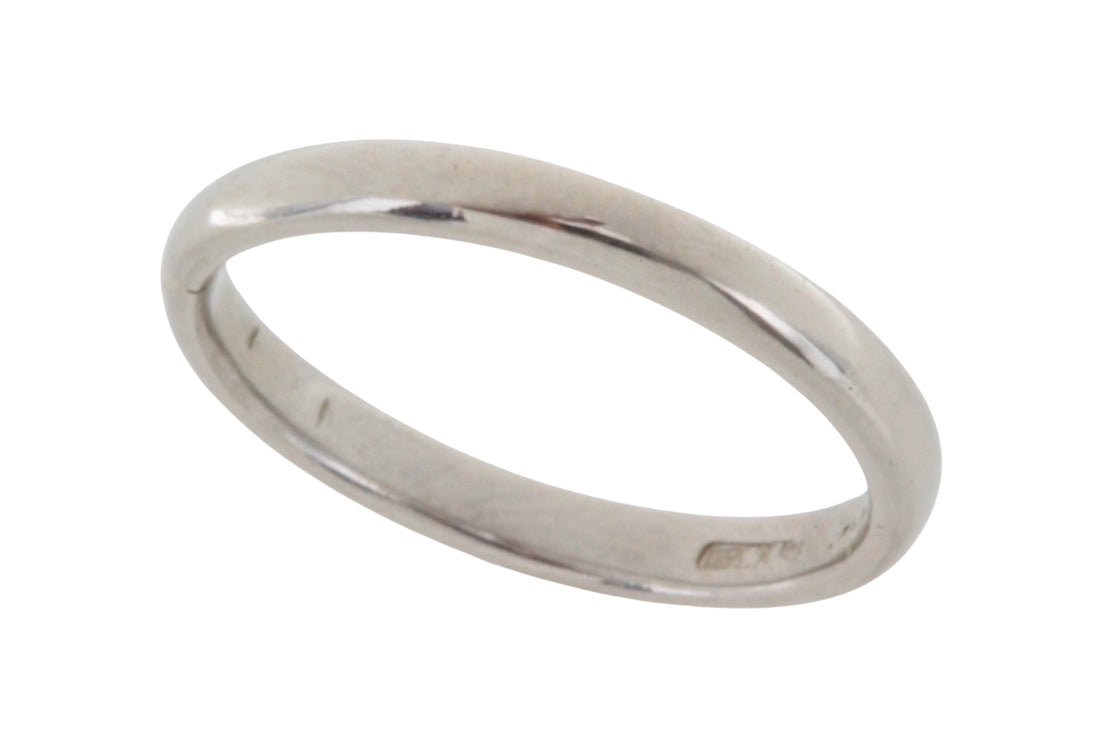 Vintage platinum band-wedding rings-The Antique Ring Shop