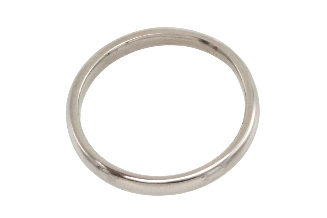 Vintage platinum band-wedding rings-The Antique Ring Shop
