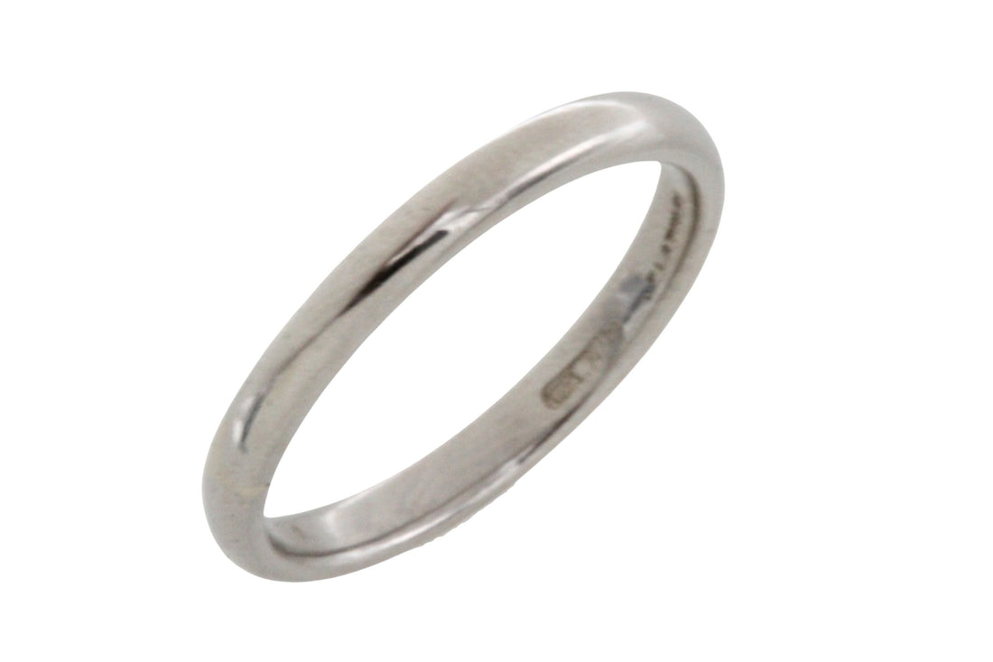Vintage platinum band-wedding rings-The Antique Ring Shop
