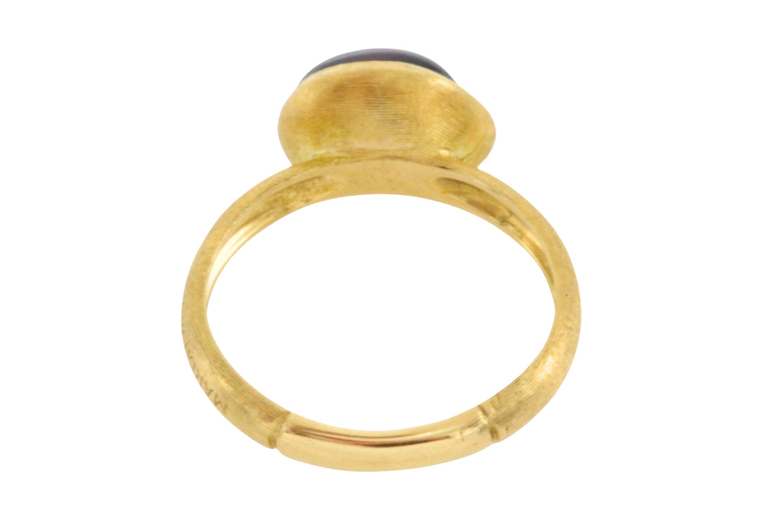 18 carat gold Marco Bicego ring with garnet-Vintage Rings-The Antique Ring Shop