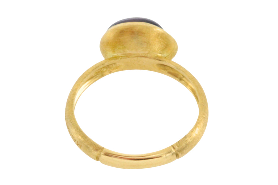 18 carat gold Marco Bicego ring with garnet-Vintage Rings-The Antique Ring Shop