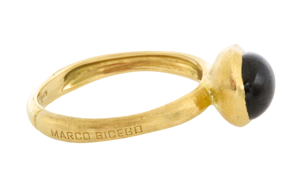 18 carat gold Marco Bicego ring with garnet-Vintage Rings-The Antique Ring Shop
