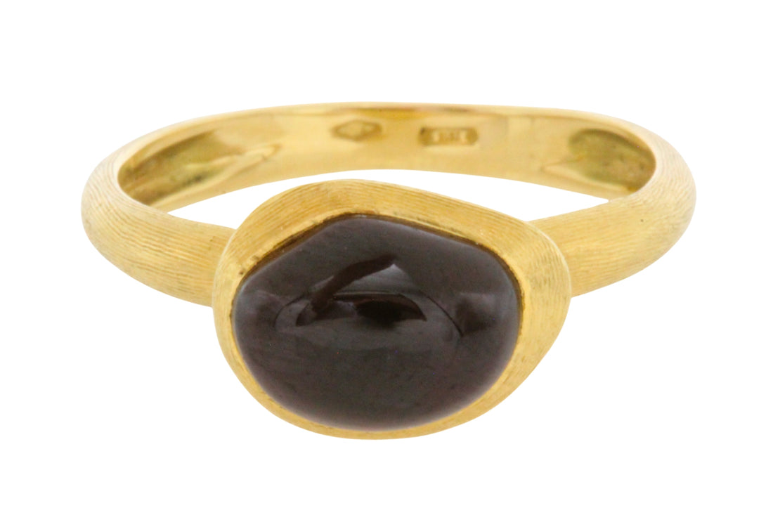 18 carat gold Marco Bicego ring with garnet-Vintage Rings-The Antique Ring Shop