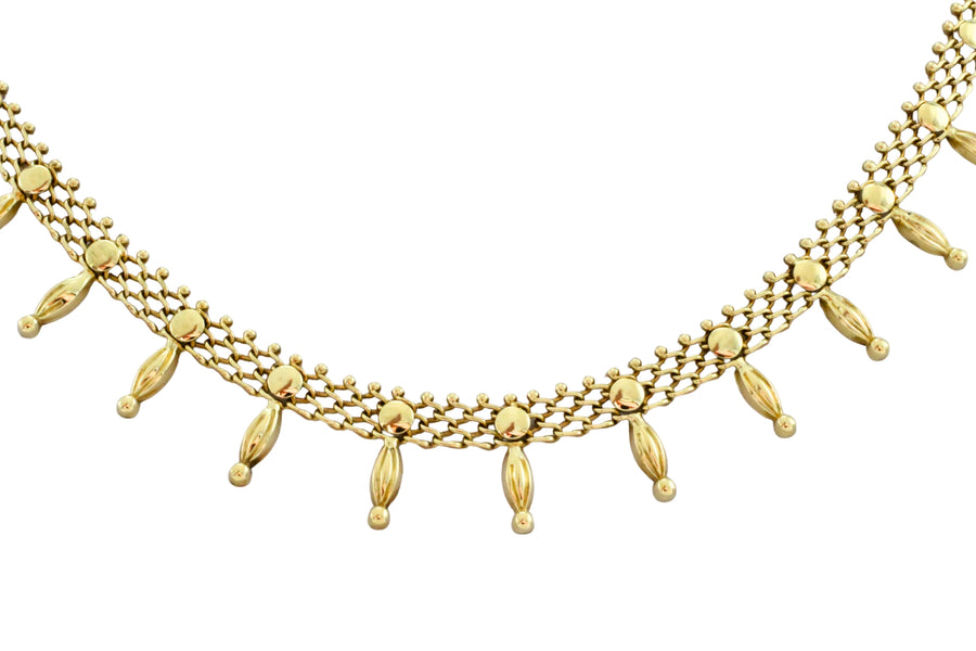 Vintage 14 carat gold collier-colliers-The Antique Ring Shop