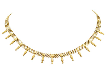 Vintage 14 carat gold collier-colliers-The Antique Ring Shop