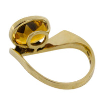 Vintage citrine ring in 14 carat gold-Vintage Rings-The Antique Ring Shop