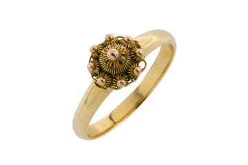 Vintage Zeeuwse knoppen cluster ring-Vintage Rings-The Antique Ring Shop