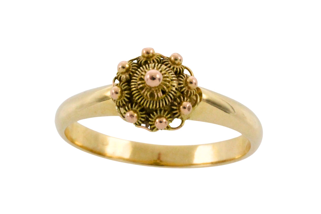 Vintage Zeeuwse knoppen cluster ring-Vintage Rings-The Antique Ring Shop