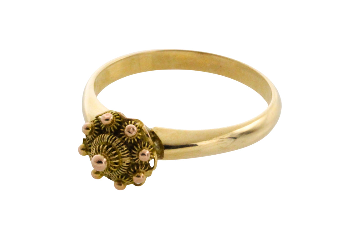 Vintage Zeeuwse knoppen cluster ring-Vintage Rings-The Antique Ring Shop