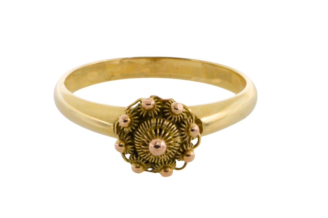 Vintage Zeeuwse knoppen cluster ring-Vintage Rings-The Antique Ring Shop