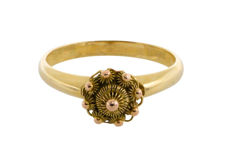 Vintage Zeeuwse knoppen cluster ring-Vintage Rings-The Antique Ring Shop