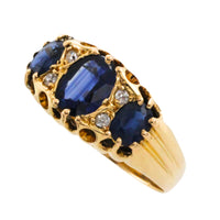 Sapphire and diamond ring from 1913-Antique rings-The Antique Ring Shop