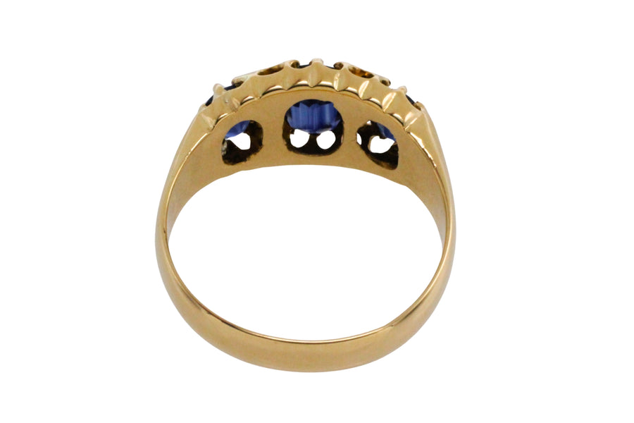 Sapphire and diamond ring from 1913-Antique rings-The Antique Ring Shop