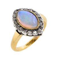 Victorian opal and rose diamond ring-Antique rings-The Antique Ring Shop