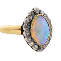Victorian opal and rose diamond ring-Antique rings-The Antique Ring Shop